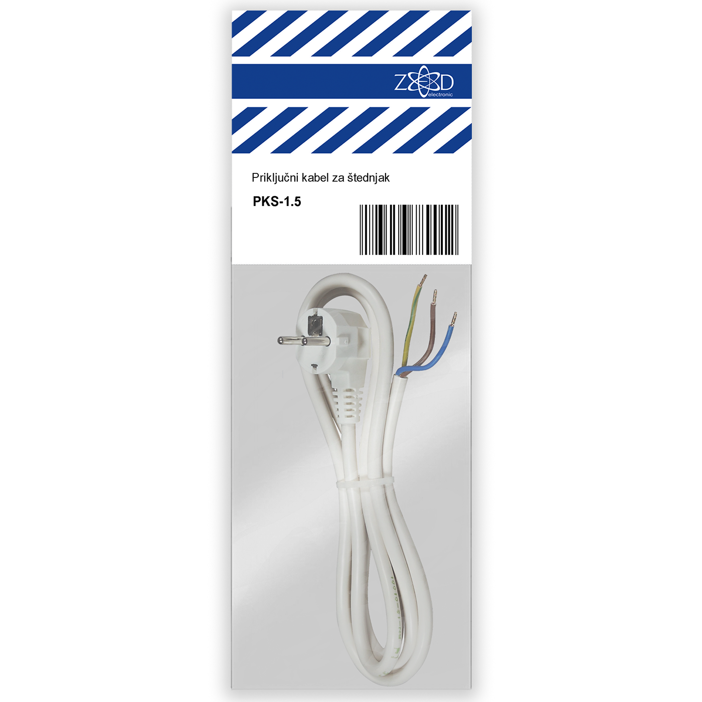 ZED electronic Priključni kabel za štednjak 1,5 metar - PKS-1.5-0