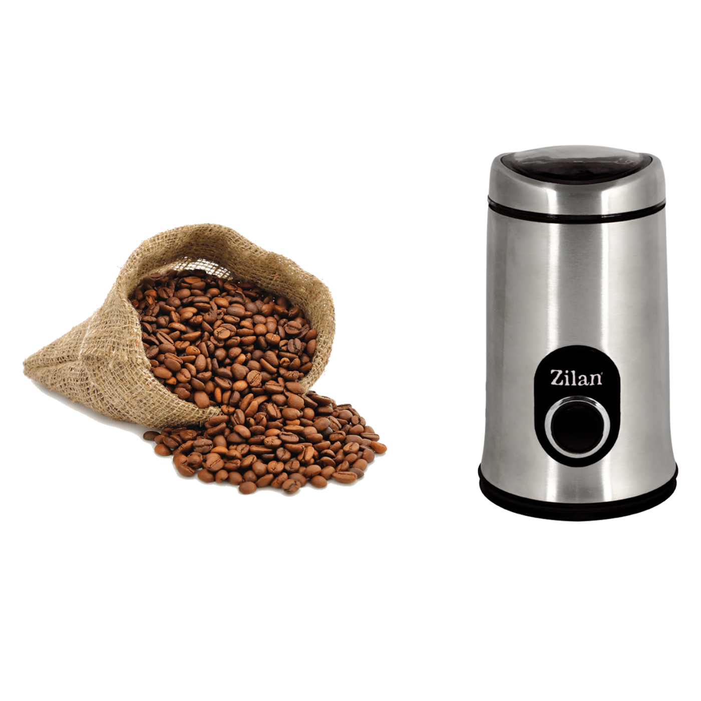 Zilan Mlin za kavu, spremnik 50 g., 150 W, INOX/crna - ZLN8013/BK-2
