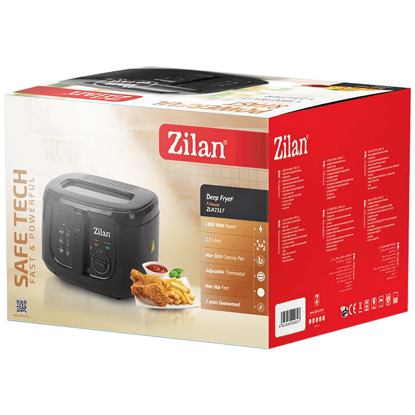 Zilan Friteza, kapacitet 2.5 l, 1800 W crna - ZLN2317-1