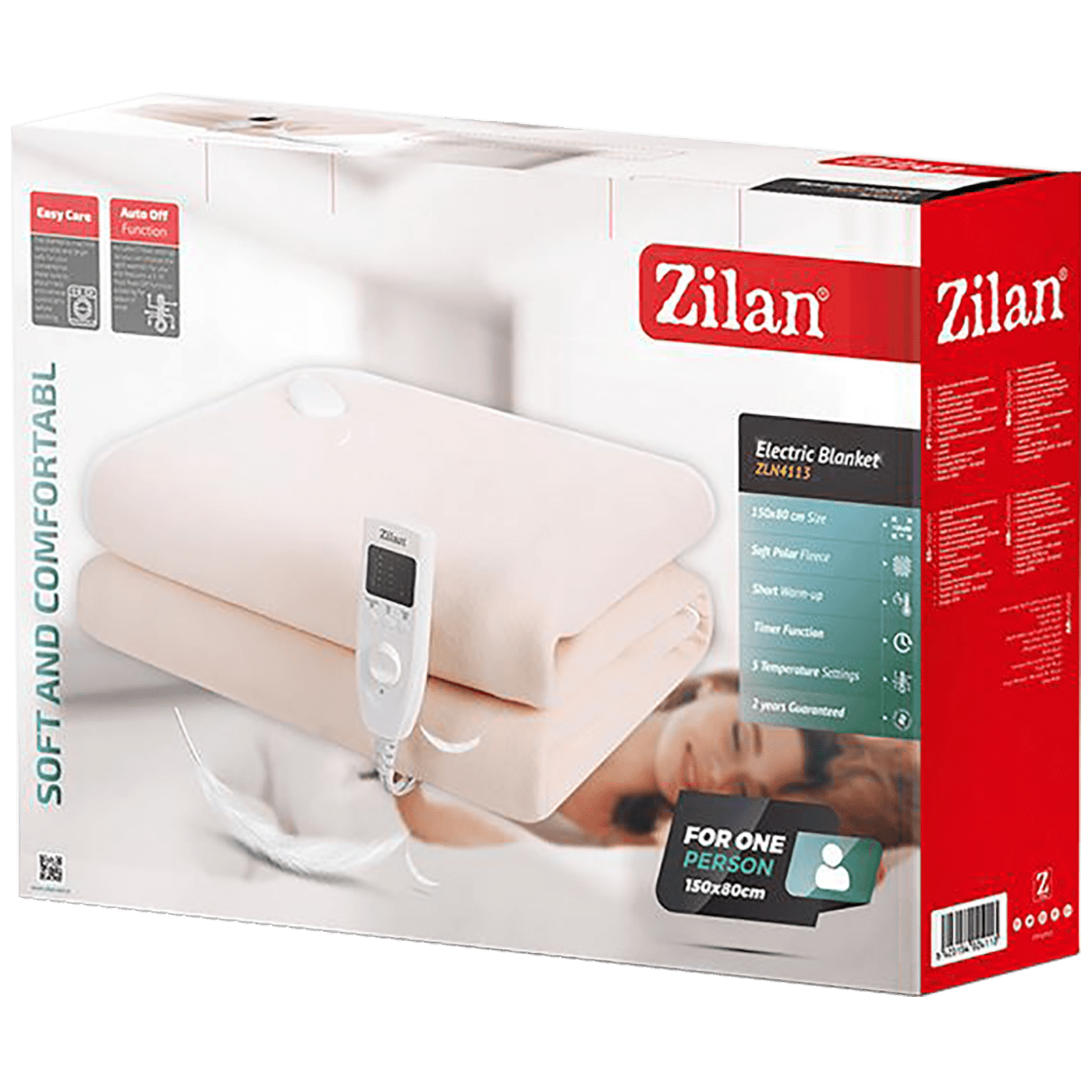 Zilan Električna deka, 60 W, 150 x 80 cm crna - ZLN4113/BK-1
