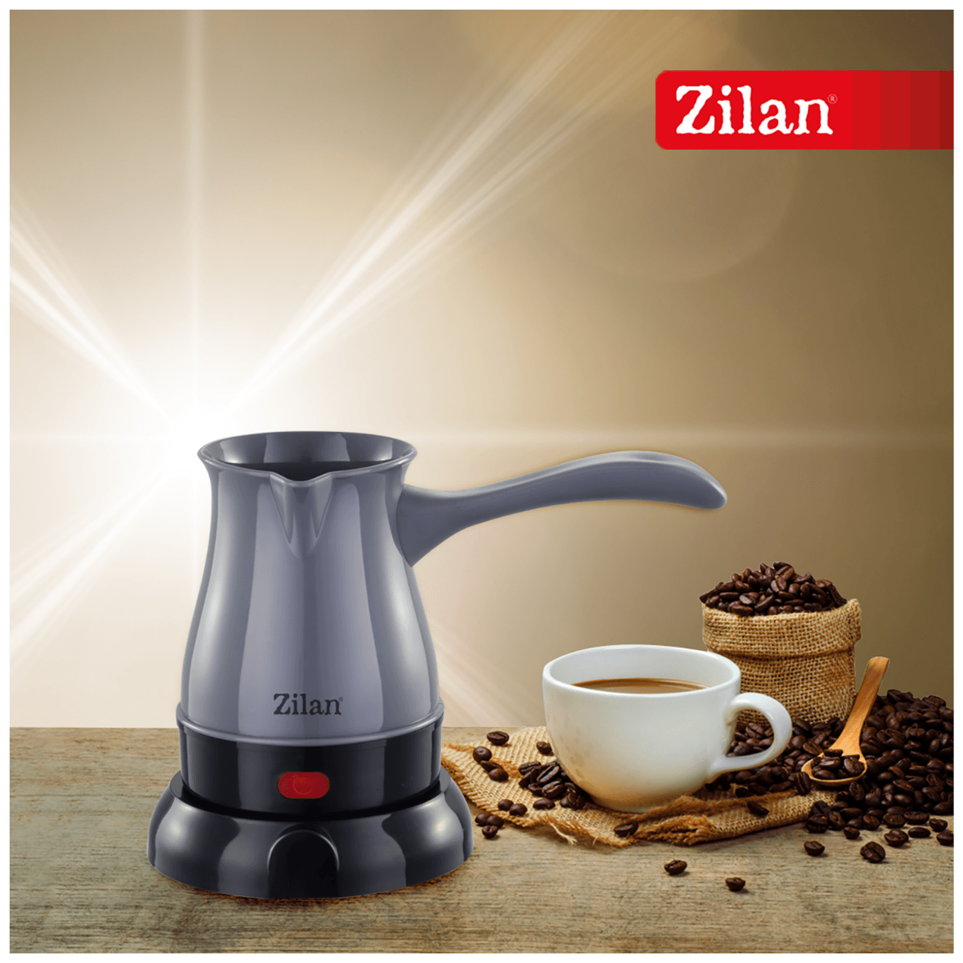 Kuhalo za kavu ZILAN ZLN0189 600 W, 0,3 lit. sivo-3