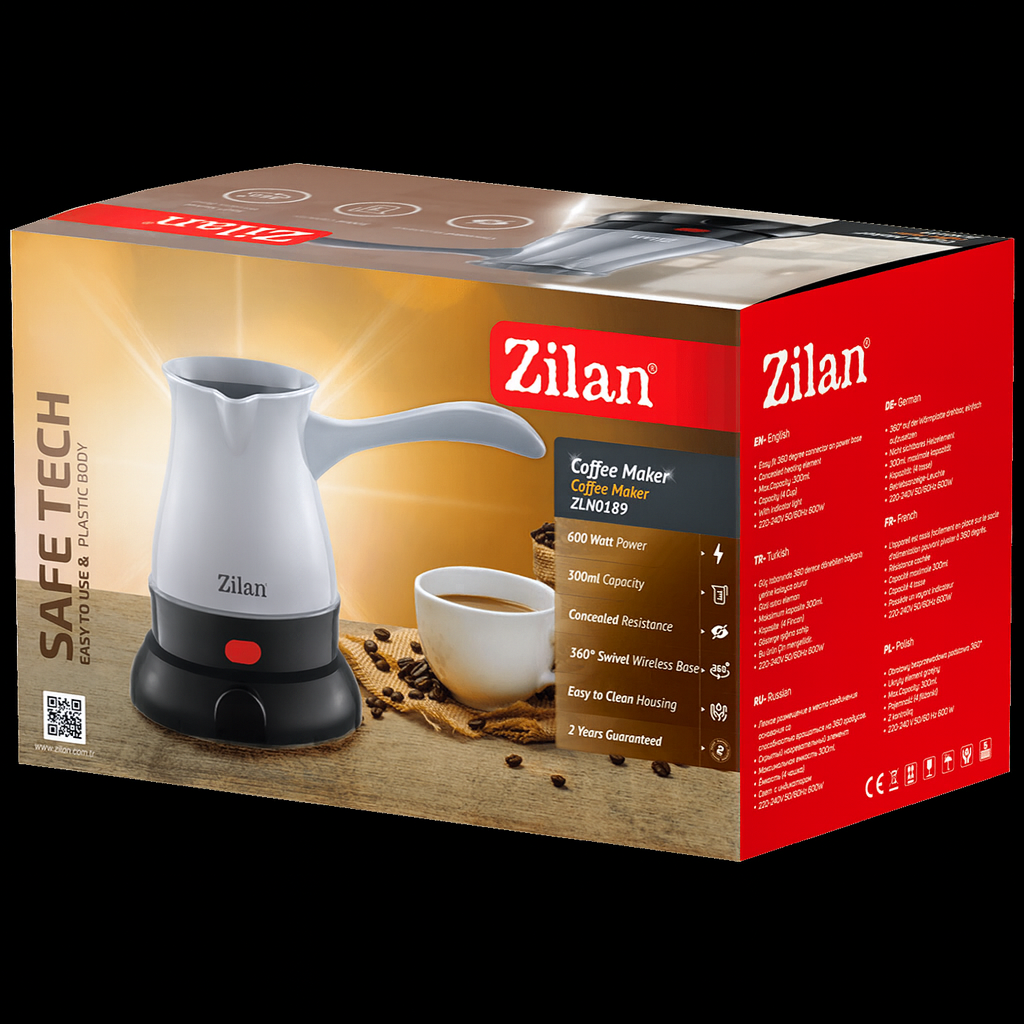 Kuhalo za kavu ZILAN ZLN0189 600 W, 0,3 lit. sivo-4