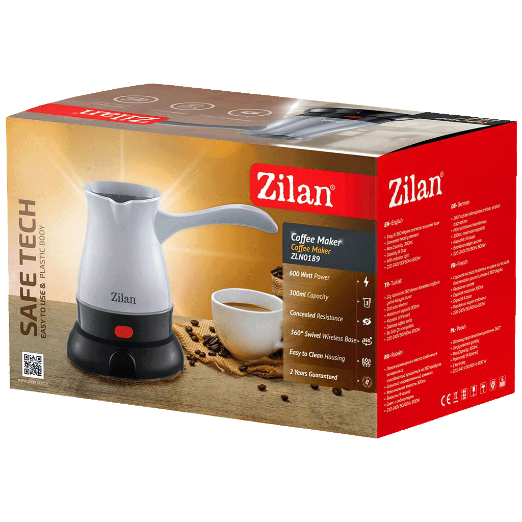 Kuhalo za kavu ZILAN ZLN0189 600 W, 0,3 lit. sivo-7