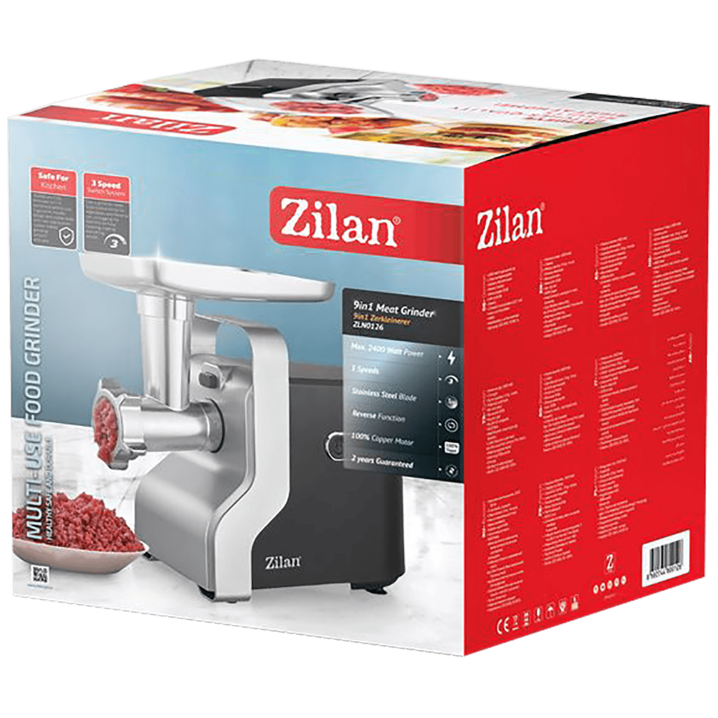 Zilan Mašina za mljevenje mesa, 9in1, 2100 W - ZLN0126-1