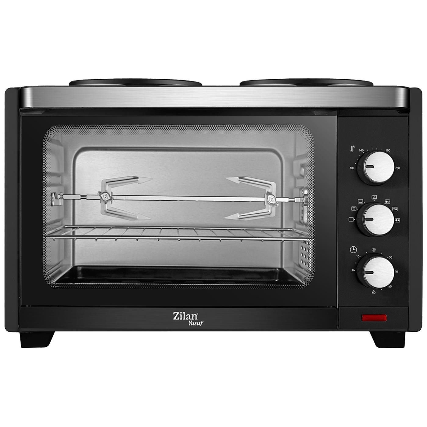 Zilan Mini pećnica sa grilom, zapremina 28 l, 3200 W crna - ZLN0997-2