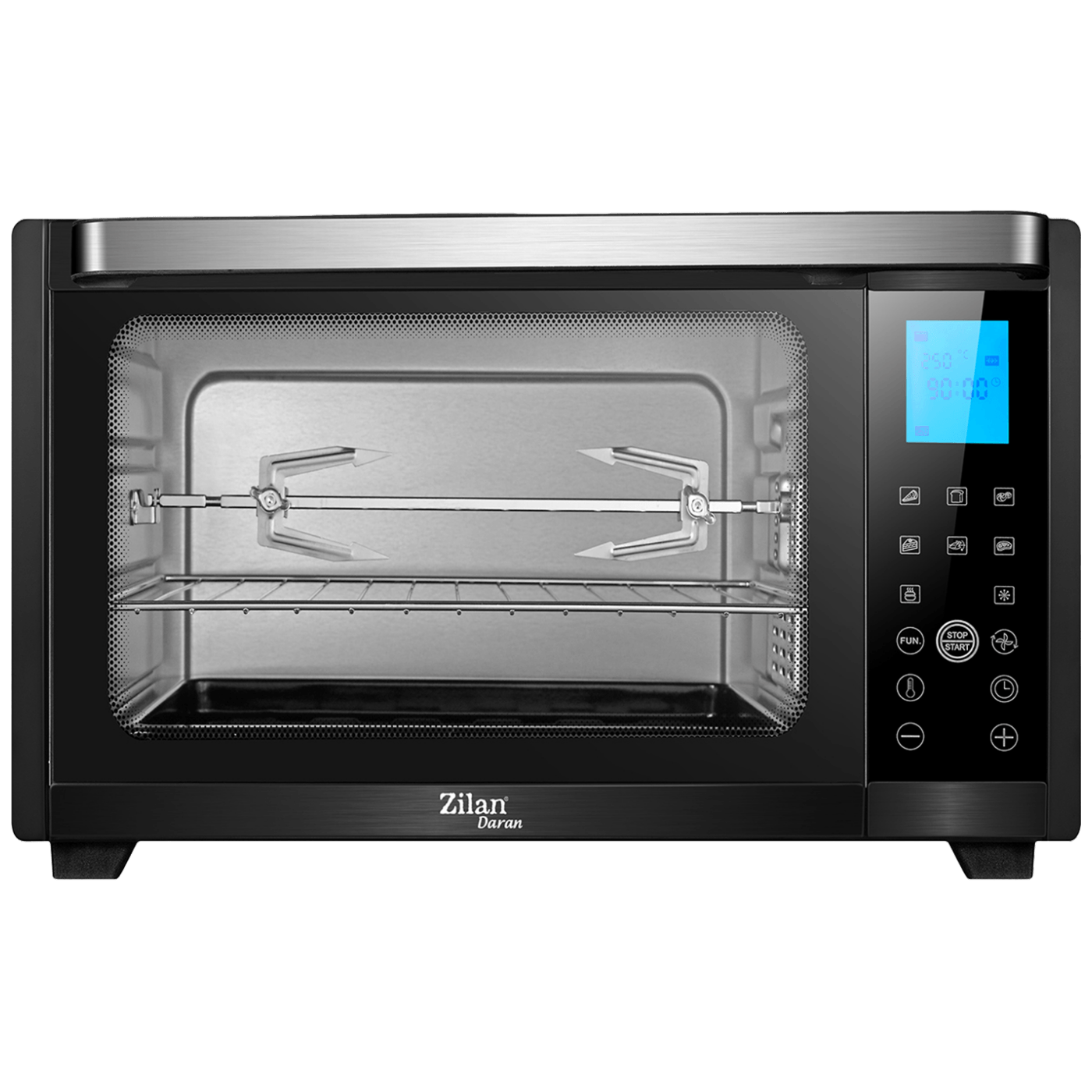 Zilan Mini pećnica sa grillom, zapremina 28 l, 1600 W crna - ZLN1031-2