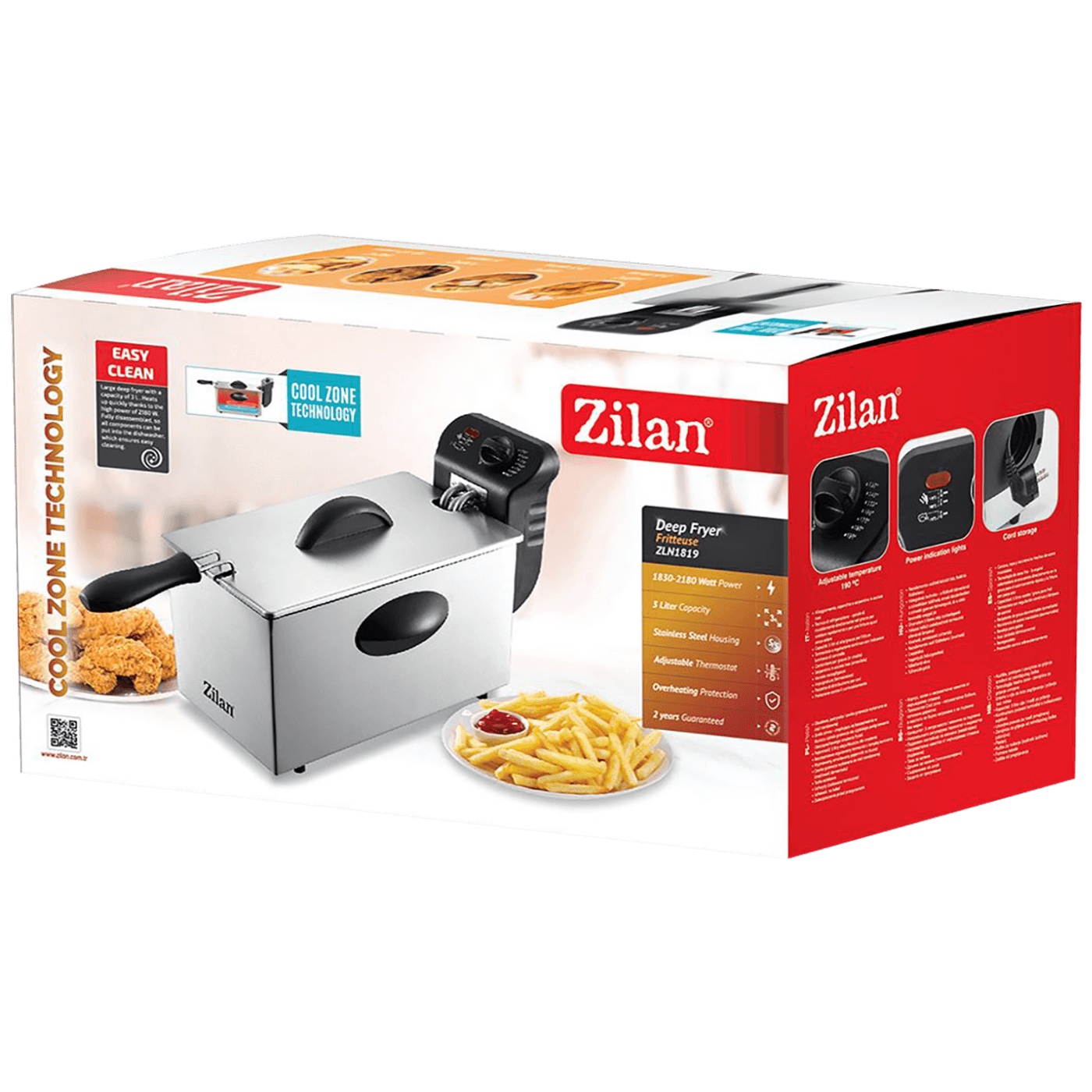 Zilan Friteza, 2180 W, zapremina 3 lit. - ZLN1819-1