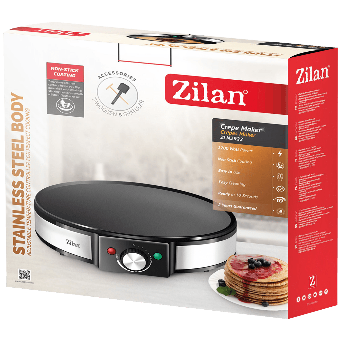Aparat za palačinke ZILAN, 1200 W - ZLN2922-1