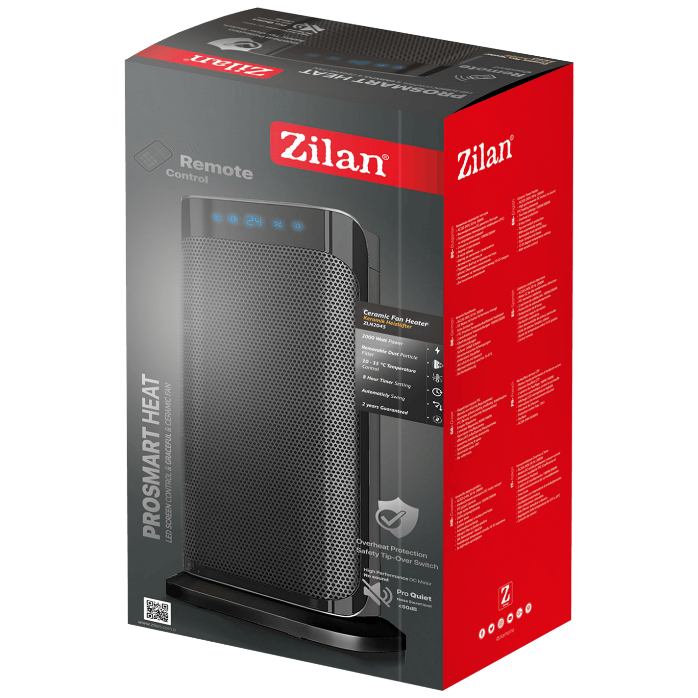 Zilan Grijalica sa keramičkim grijačem, 2000 W - ZLN2045-1