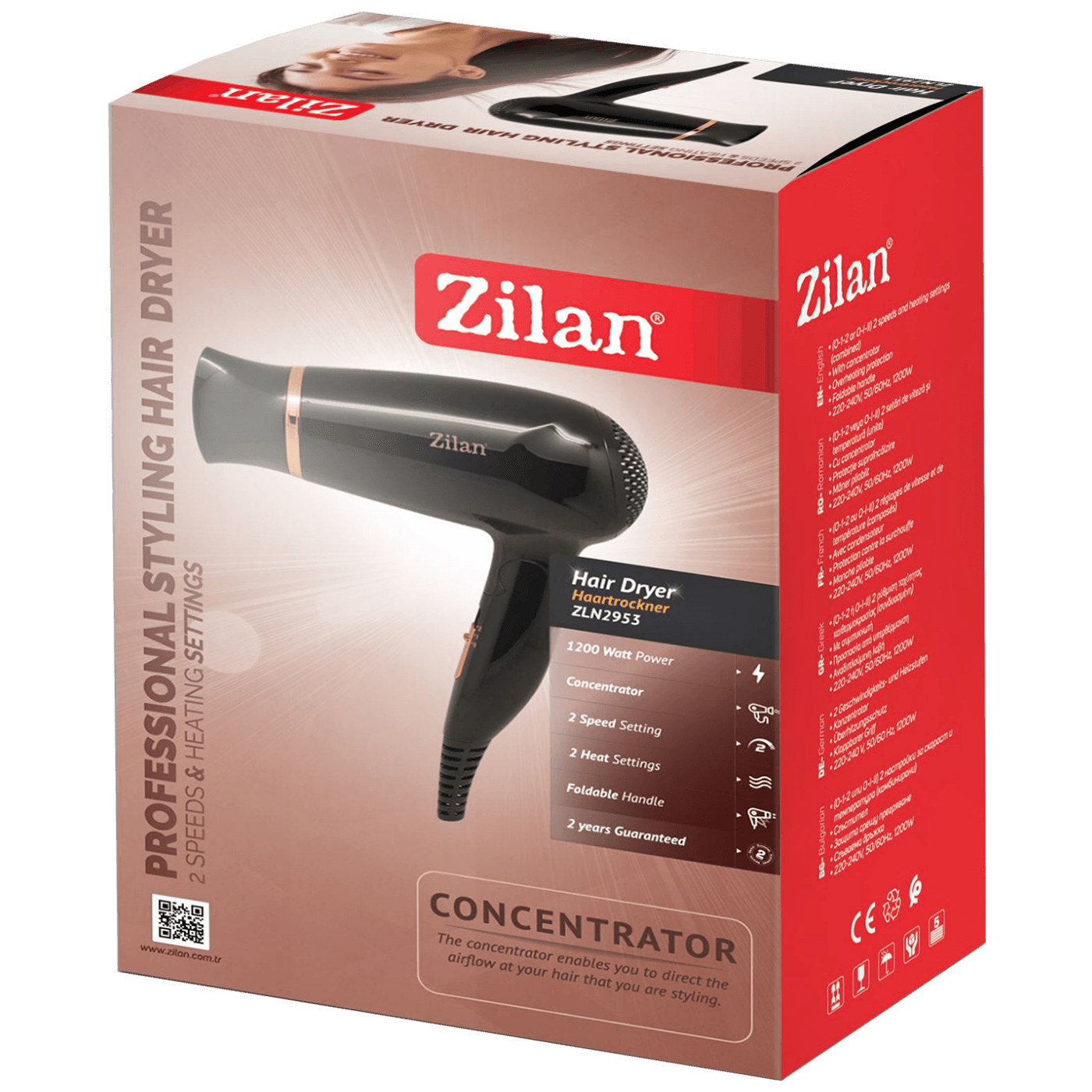 Sušilo za kosu ZILAN 1200 W - ZLN2953-1