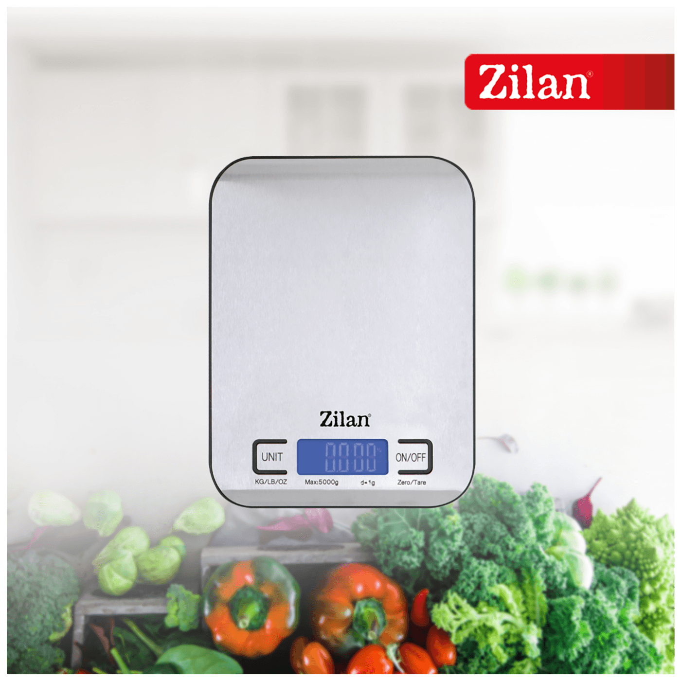 Zilan Vaga kuhinjska, do 5 kg., INOX - ZLN2984-4