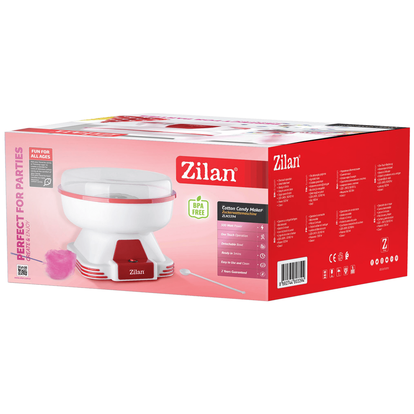 Zilan Aparat za pravljenje šećerne vune, 500W - ZLN3394-1
