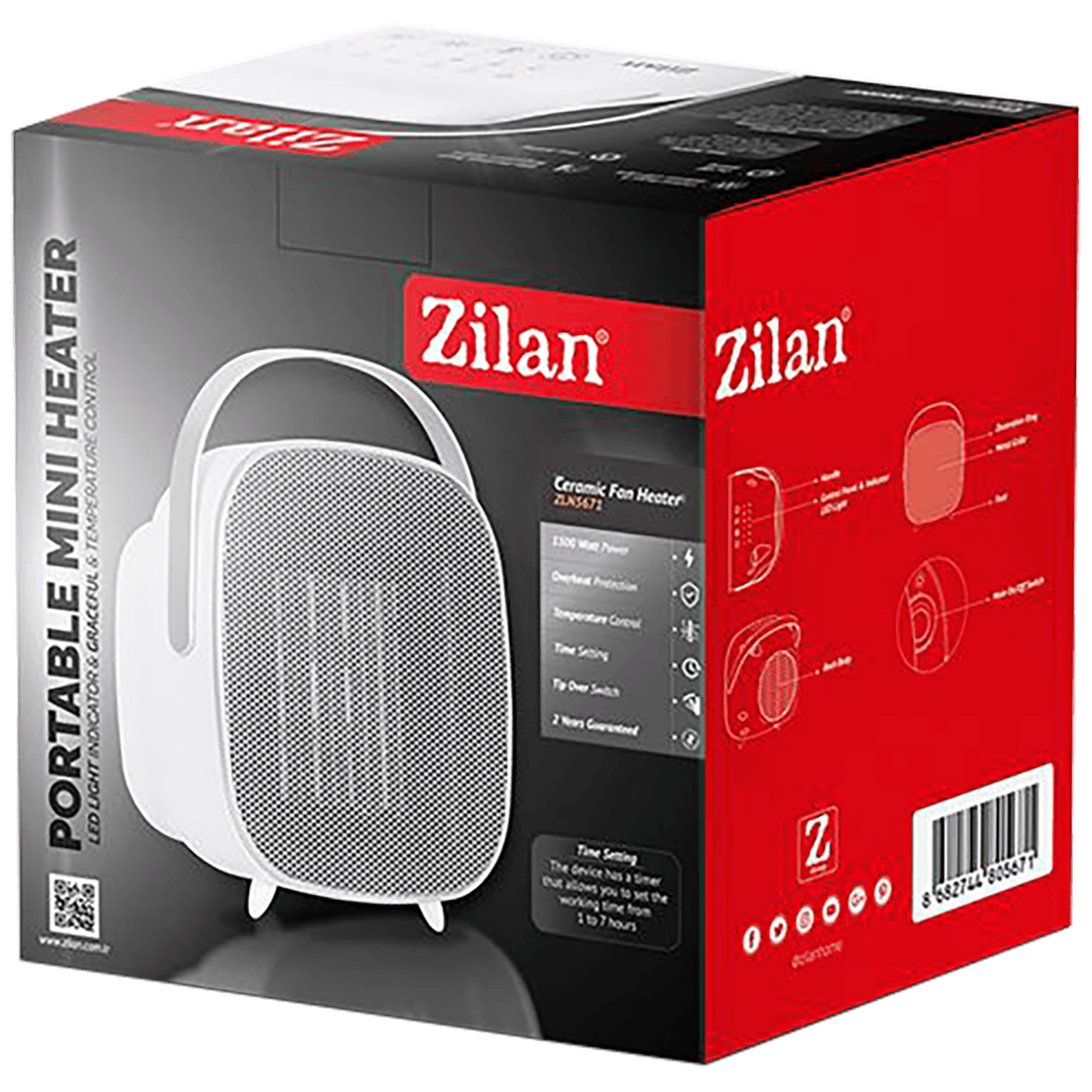 Zilan Grijalica sa keramičkim grijačem, 1500 W - ZLN5671-1