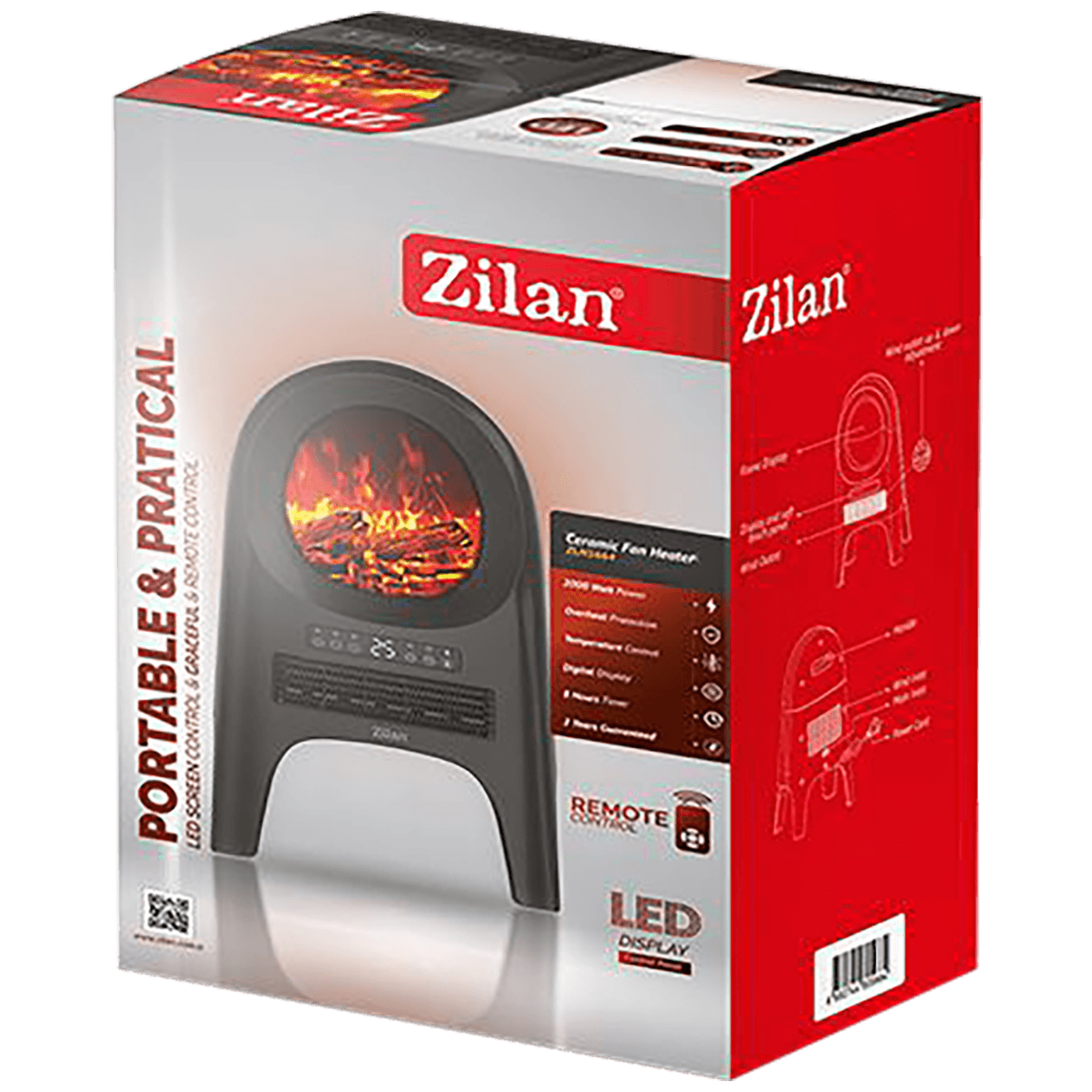Zilan Grijalica sa keramičkim grijačem, 2000 W - ZLN5664-1