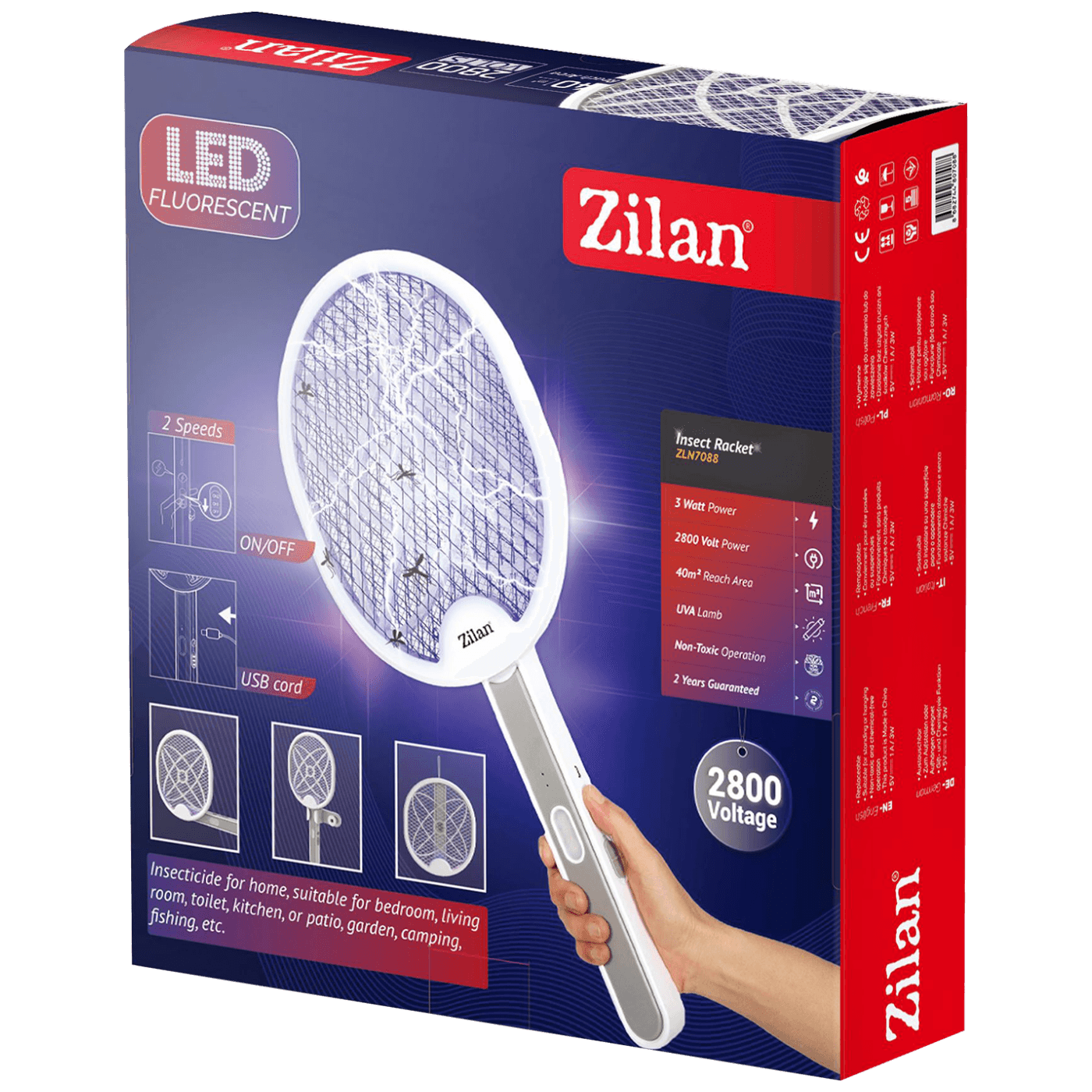 Električna zamka za insekte ZILAN (komarce, muhe i sl.) - ZLN7088-1