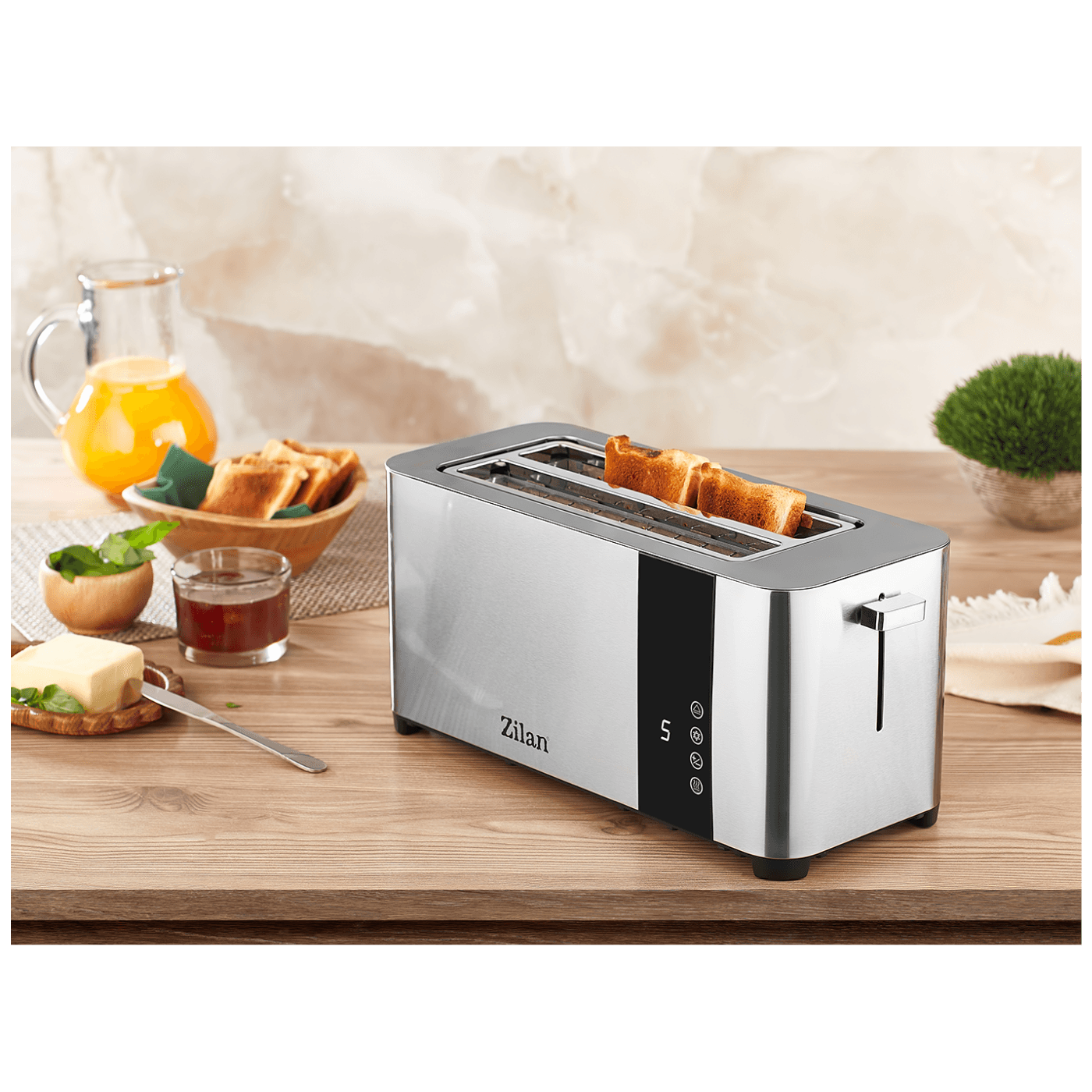 Zilan Toster, 2 šnite kruha, 7 nivoa grijanja, 1400 W - ZLN6234-5
