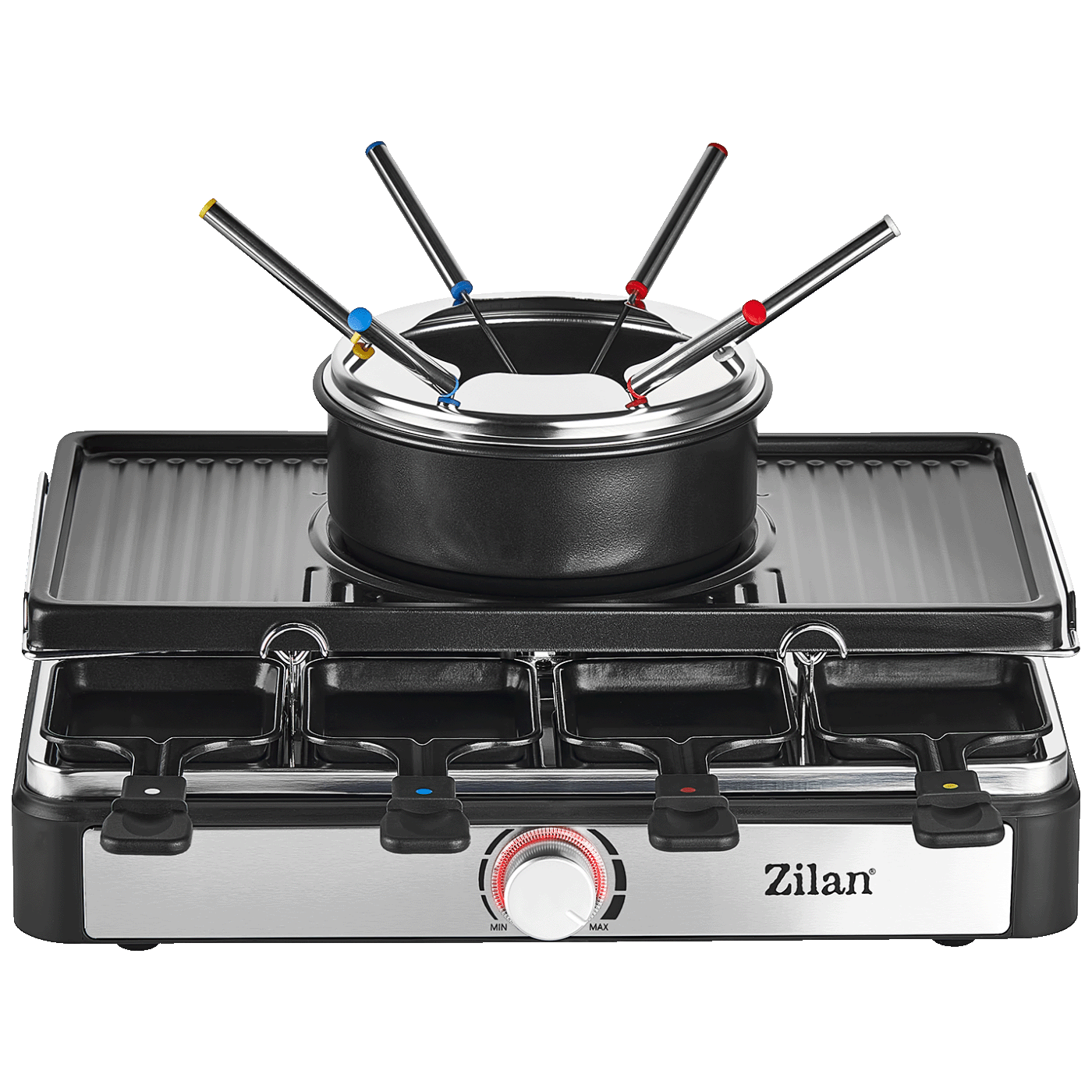 Zilan Električni Roštilj / Raclette / Fondue od sira, 3u1, 1400W - ZLN8856-1