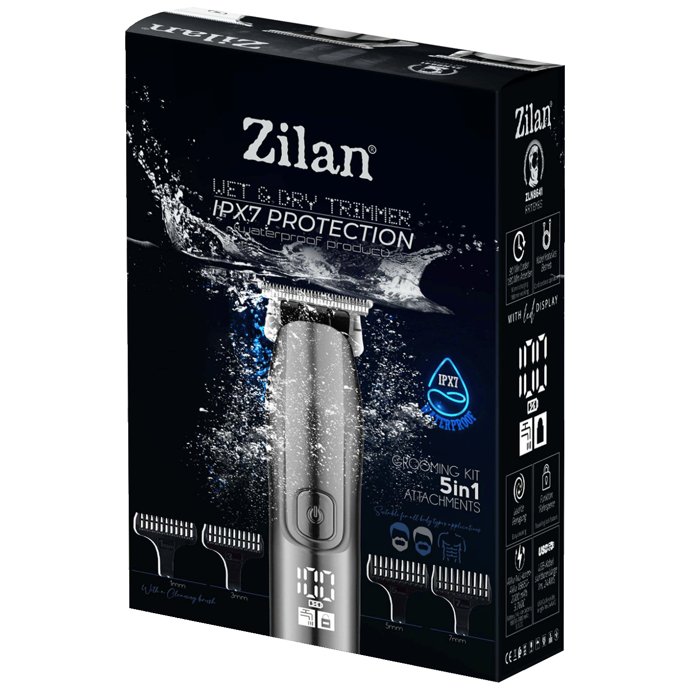 Zilan Aparat za šišanje, 5u1, IPX7 - ZLN8641 Okeanos-4