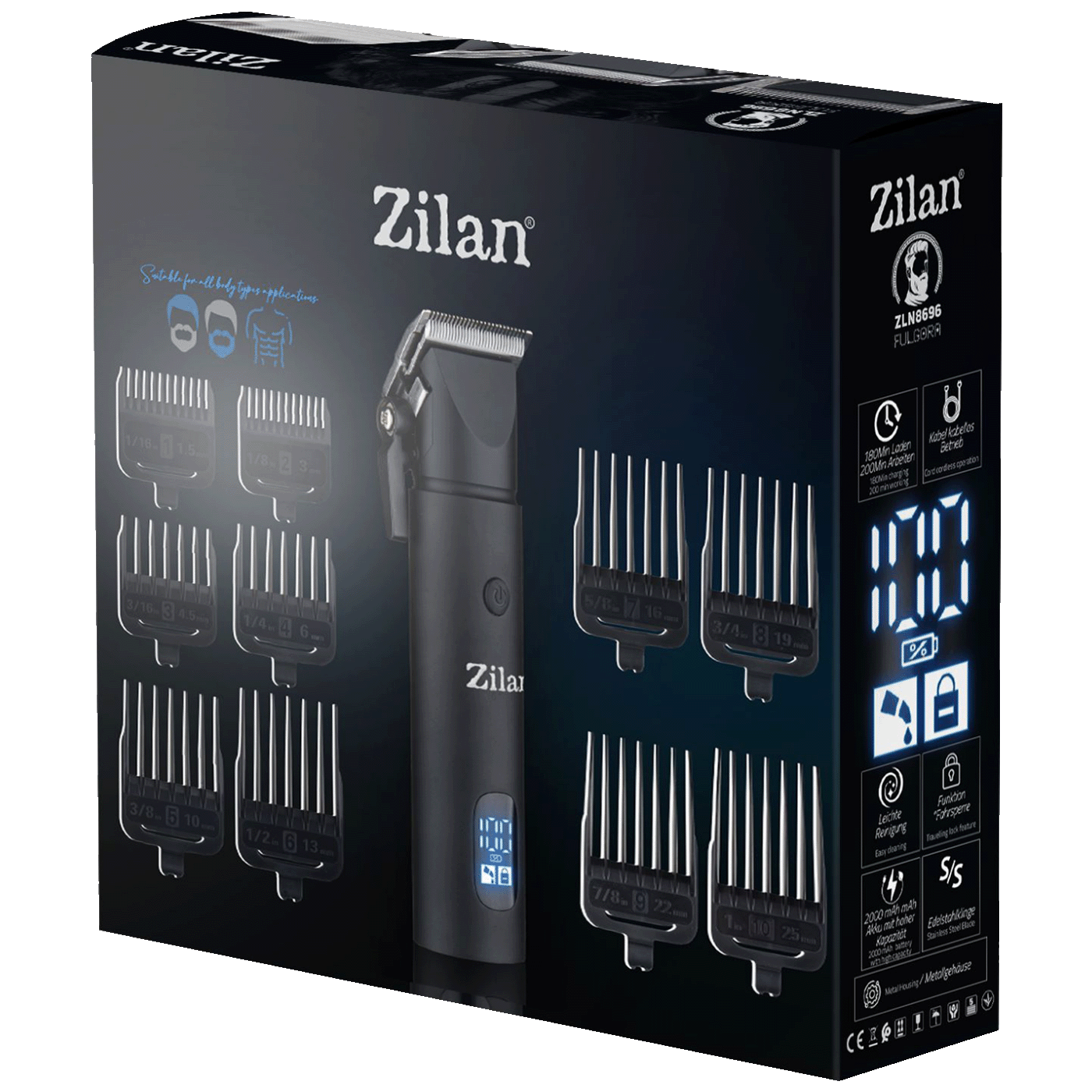Zilan Aparat za šišanje, trimer, 11u1 - ZLN8696 Ouera-5