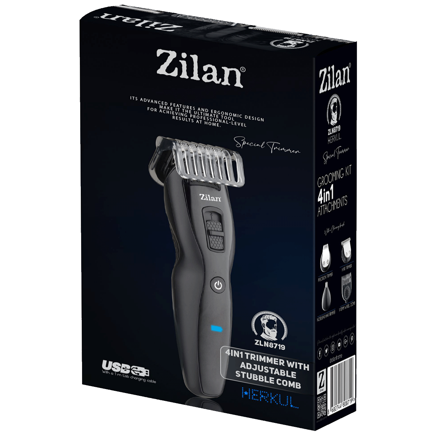 Zilan Aparat za brijanje, trimer, 4u1 - ZLN8719 Hercules-2