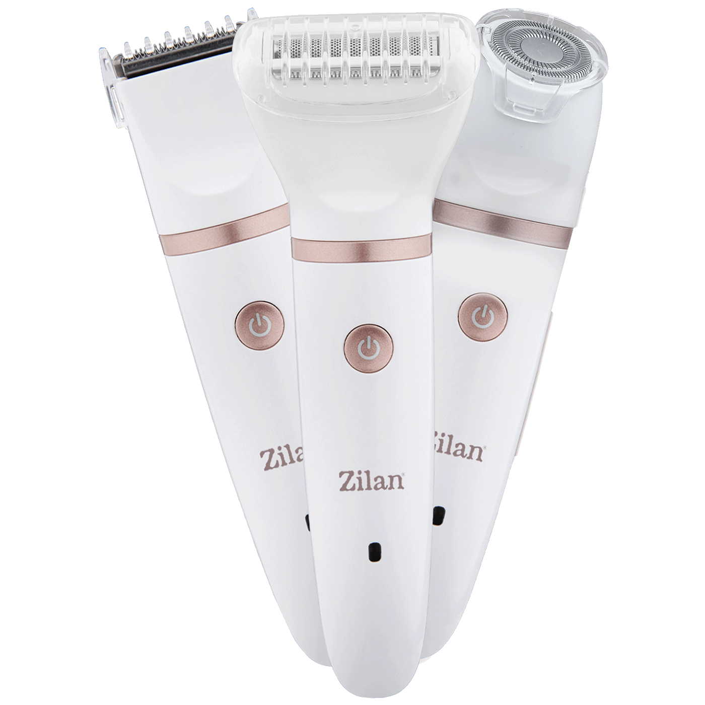 Epilator ZILAN ZLN8740 Quiritis 3-u-1 (bežični, IPX7 vodootporan, kružna glava + precizni trimer, bijelo)