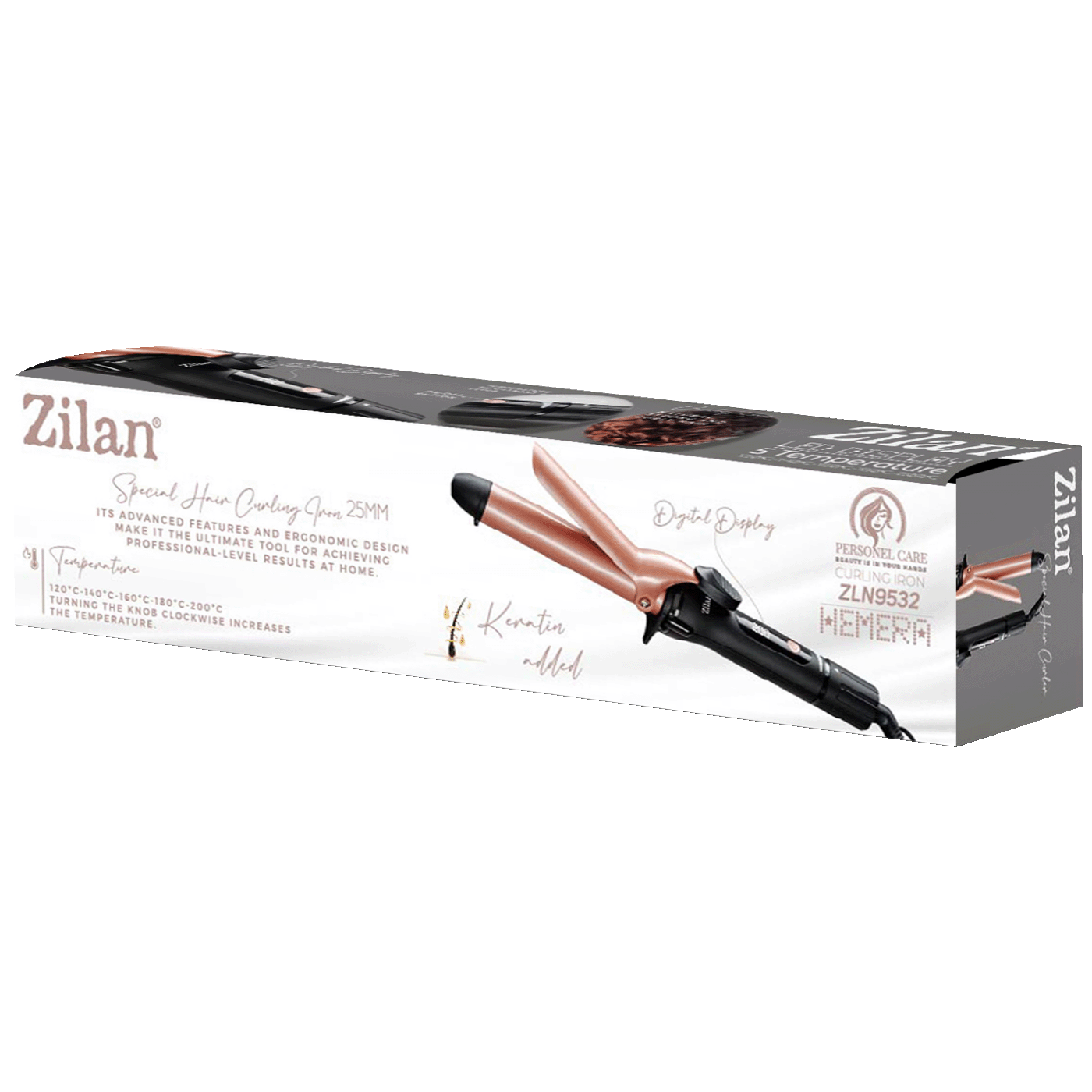 Zilan Uvijač za kosu, 200°C, LED zaslon, Ø 25 mm, 30W - ZLN9532 Hemera-1