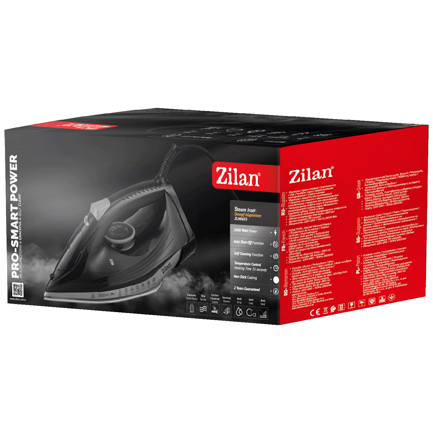 Zilan Glačalo na paru, 2600W - ZLN8603-3