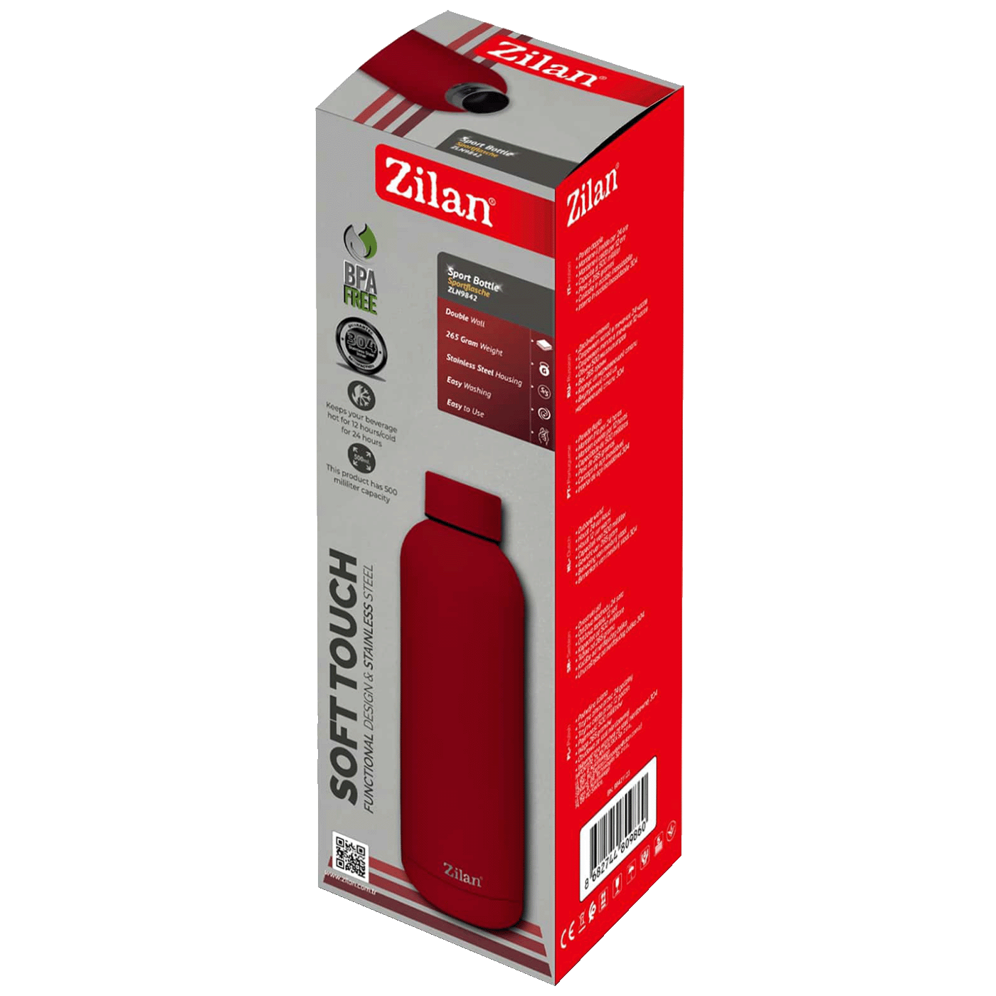 Zilan Termos boca, 500 ml, crvena - ZLN9842-1