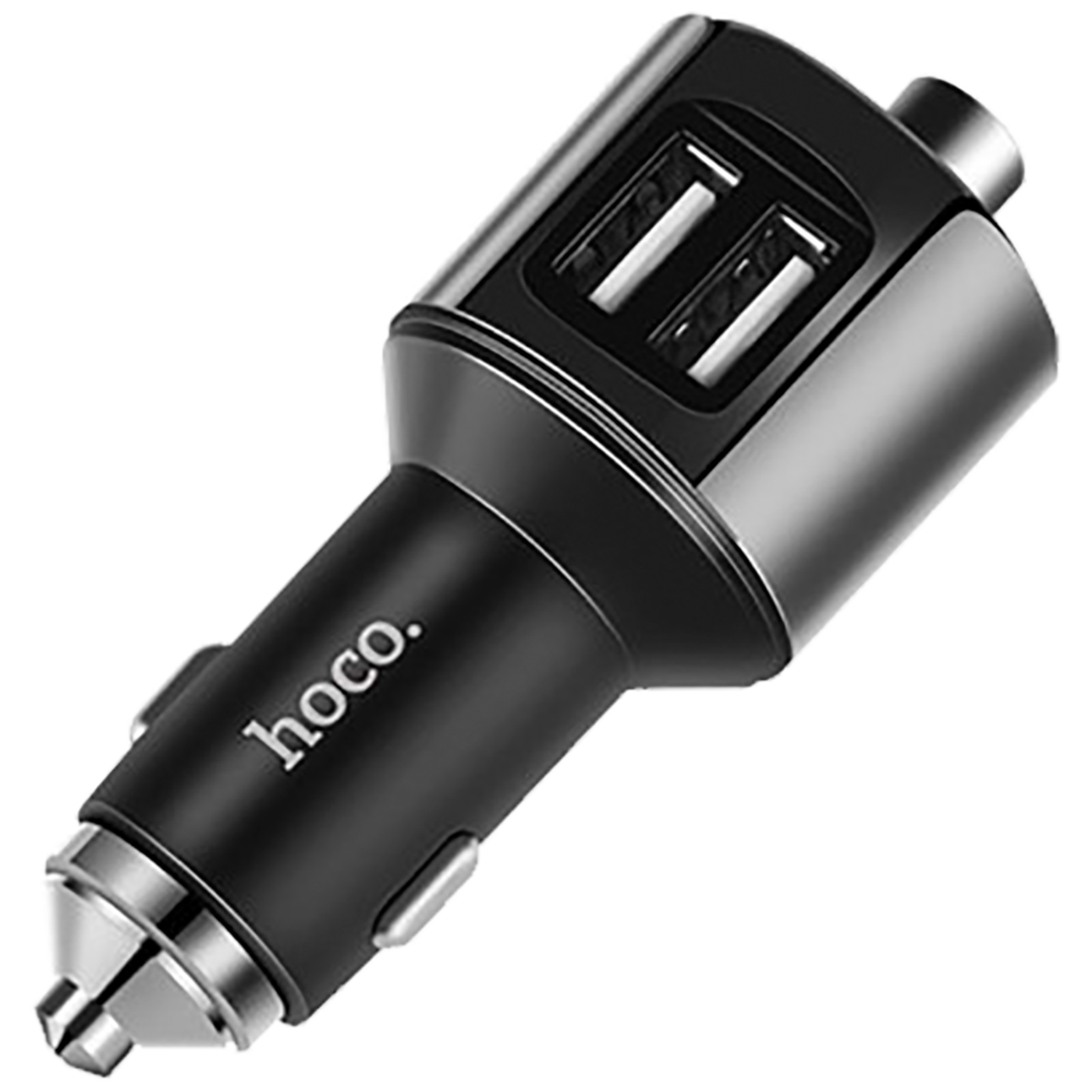 hoco. FM modulator, BT handsfree, 12 V/24 V, 2 x USB 2,4 A - E19 Smart, BT, FM, Charger-3