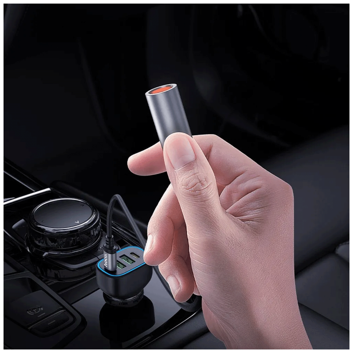 hoco. Upaljač za cigarete sa USB type C kabelom - UA30 type C-5