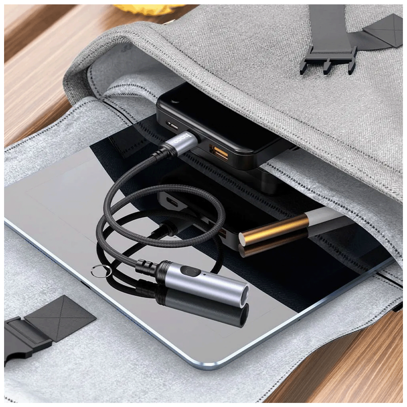 hoco. Upaljač za cigarete sa USB type C kabelom - UA30 type C-6
