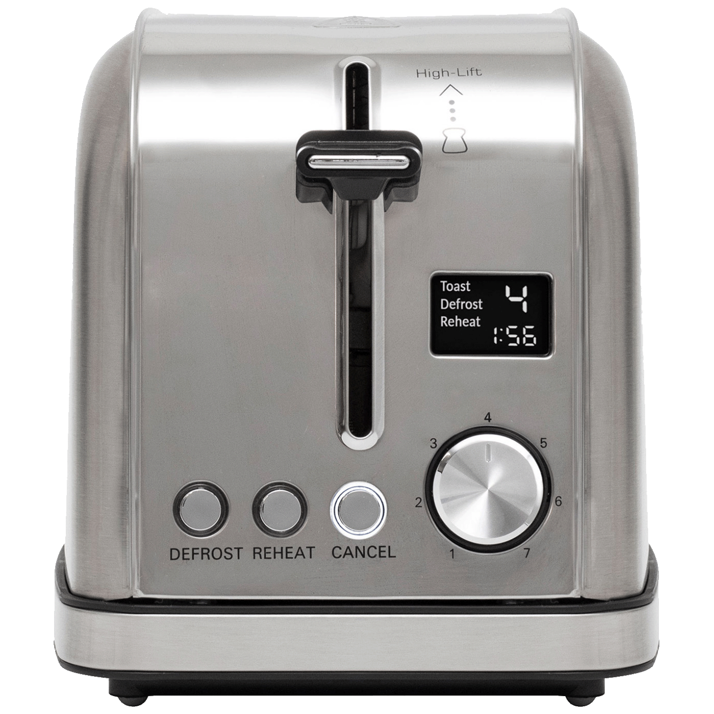 home Toster, 950W, za 2 kriške, 7 nivoa tostiranja, LCD - HGKP22LCD-3