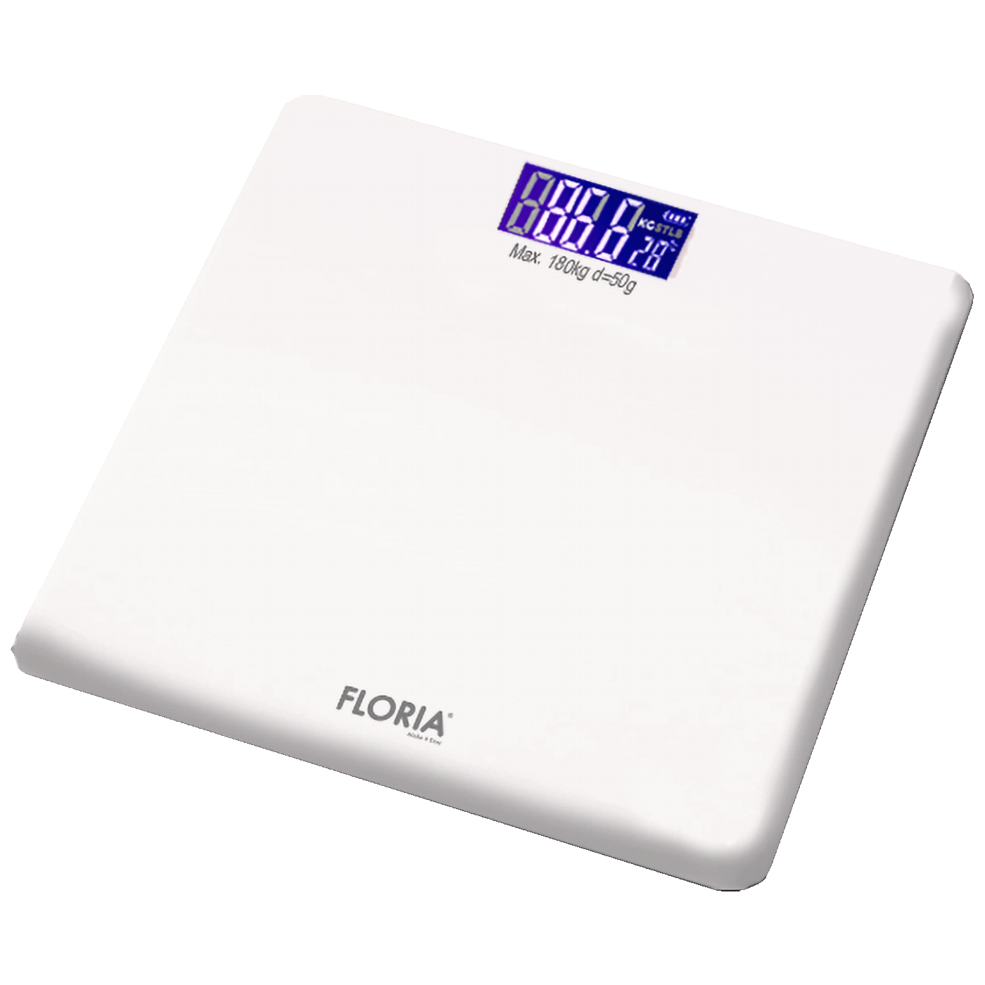 Tjelesna vaga FLORIA ZLN7683 (nosivost do 180 kg, LCD zaslon, automatsko uključivanje/isključivanje, indikacija niske baterije/preopterećenja)