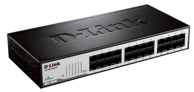 Switch D-LINK DES-1024D/E (24x 10/100 Mb/s, desktop, fiksna konfiguracija, 1U, Layer 2)-0