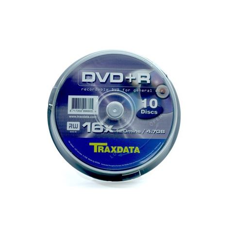 DVD-R TRAXDATA 16X CAKE10 10kom
