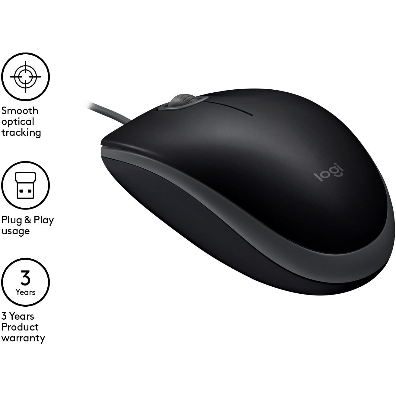 Miš LOGITECH B110 Silent (crni)-9