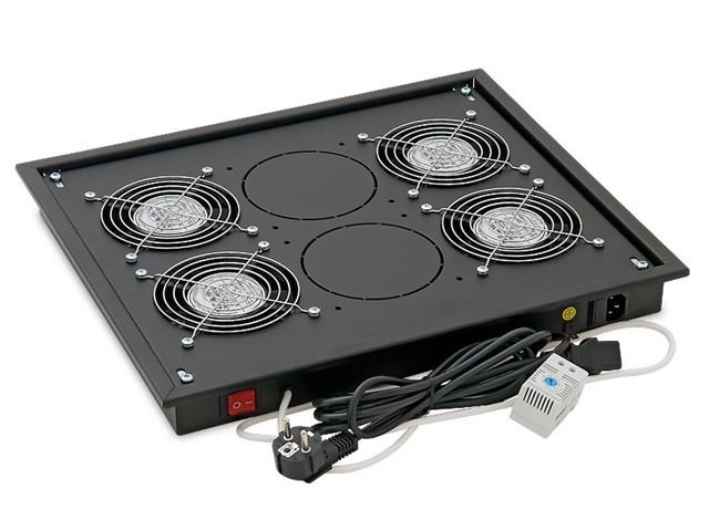 Ventilatorska jedinica TRITON Krovna (2 ventilatora, termostat, crna)-0