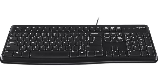 Tipkovnica LOGITECH Corded Keyboard K120 - Business EER - Slovenian layout - crna