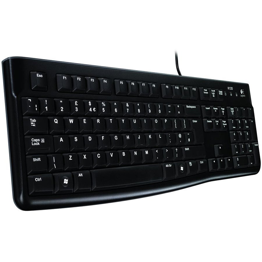 Tipkovnica LOGITECH Corded Keyboard K120 - Business EER - Slovenian layout - crna-2