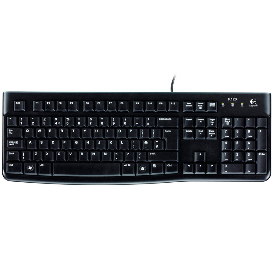 Tipkovnica LOGITECH Corded Keyboard K120 - Business EER - Slovenian layout - crna-3