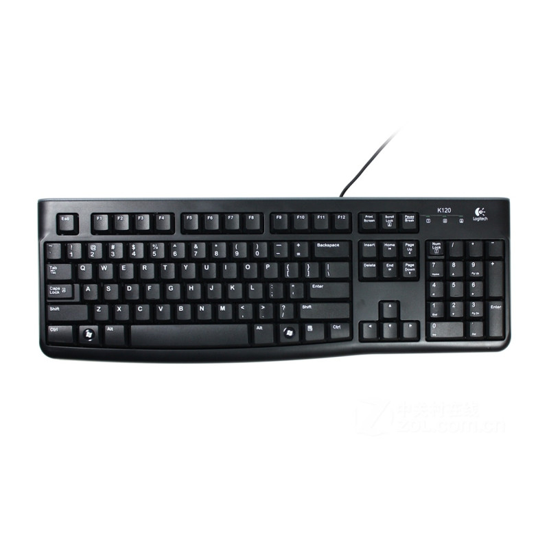 Tipkovnica LOGITECH Corded Keyboard K120 - Business EER - Slovenian layout - crna-13