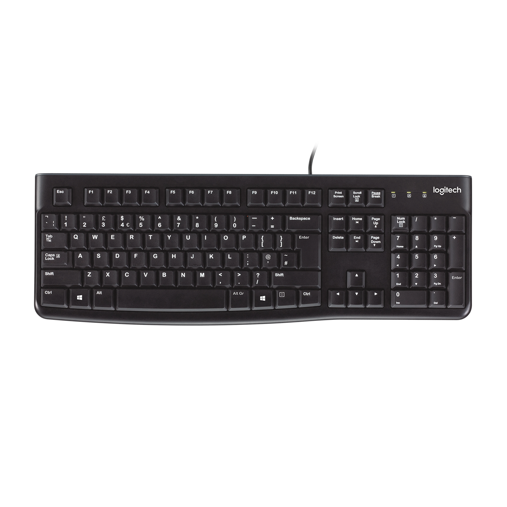 Tipkovnica LOGITECH Corded Keyboard K120 - Business EER - Slovenian layout - crna-15