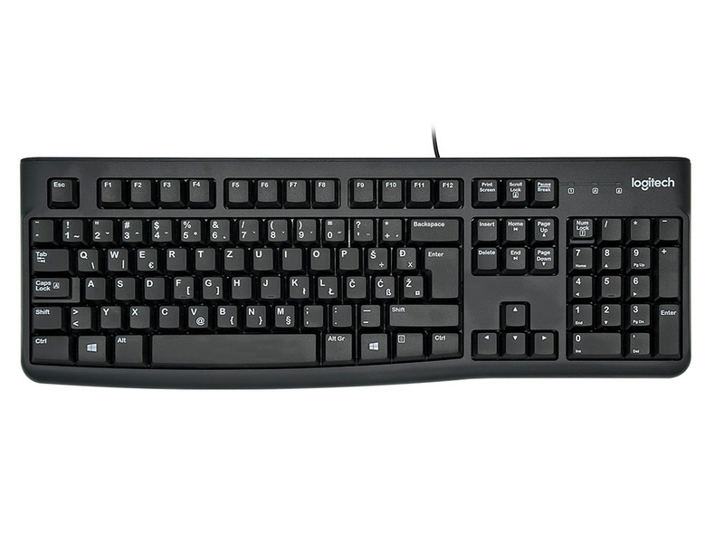 Tipkovnica LOGITECH Corded Keyboard K120 - Business EER - Slovenian layout - crna-6