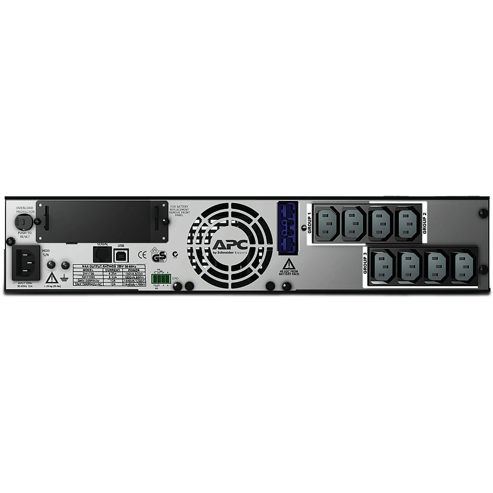 UPS APC Smart-UPS XL 1500VA/1200W SMX1500RMI2UNC-2