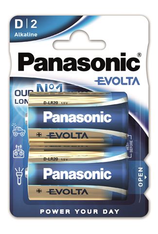 Baterije ASONIC PANASONIC LR20EGE/2BP Alkaline Evolta (2 komada)