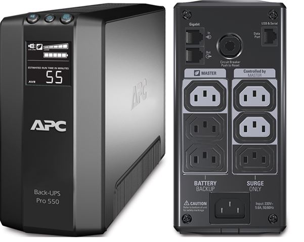 UPS APC Back-UPS BR550GI (550va, 330w, line interactive, avr, lcd)-0