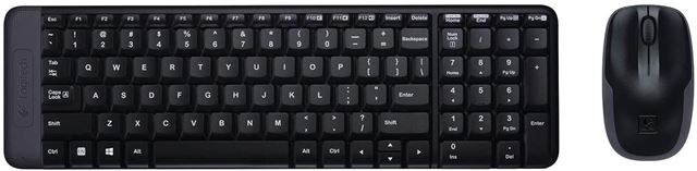 Miš i tipkovnica LOGITECH Cordless Desktop MK220 complete (US raspored tipki, bežični)-1