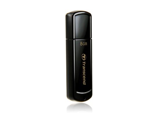 USB memorija TRANSCEND JetFlash 350 (8gb, usb 2.0, crna)-0