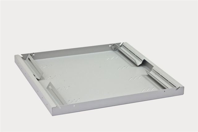 Polica TRITON RAC-UP-250-A4 (19", 1u, dubina 250mm, svijetlo siva)-0