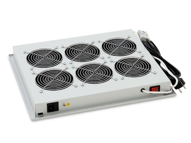 Ventilatorska jedinica TRITON krovna (6 ventilatora, termostat, crna)-0